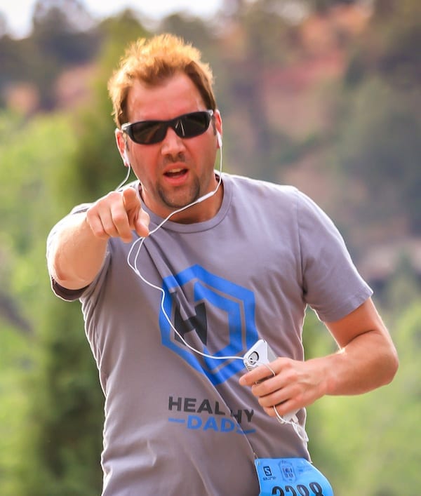 That's me, Mike Ruman, running the Garden of the Gods 10k. If you see me on the trails say 'hey'. 
